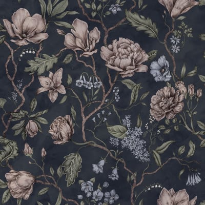 Belinda dark blue pattern image