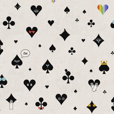 Poker Face, Black pattern image