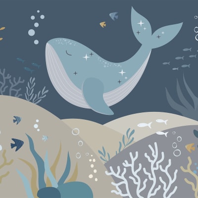 Blue Whale pattern image