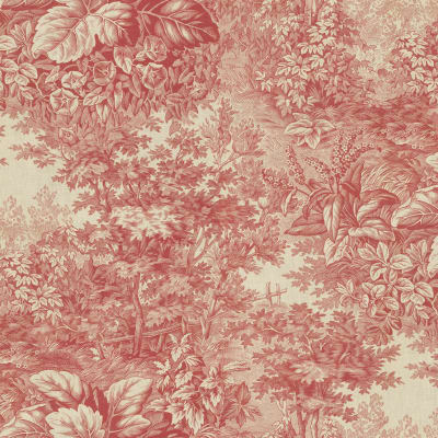 Forest Toile, Red pattern image