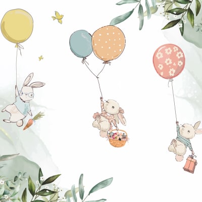 Balloon Adventure, Pastel pattern image