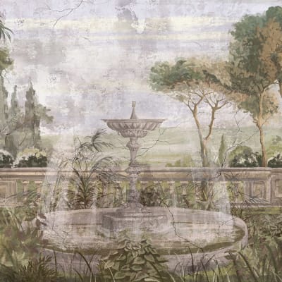 Fountain Garden, Green pattern image