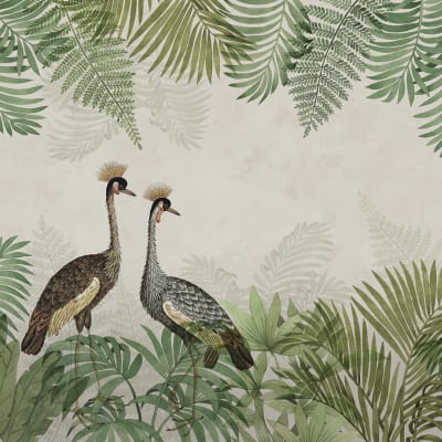 Palm Jungle, Crane pattern image