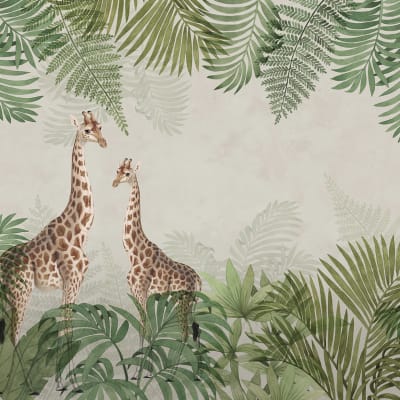 Palm Jungle, Giraffe pattern image