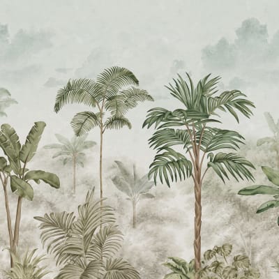 Jungle Horizon, Green pattern image