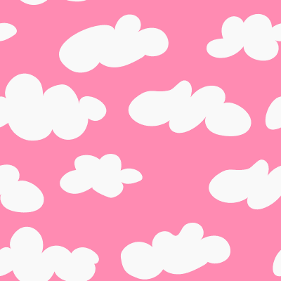 Cloudy, Happy Pink pattern image