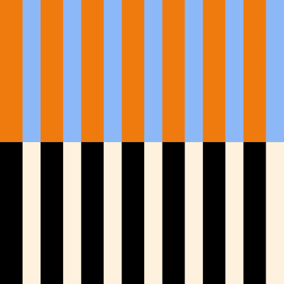 Striped, Orange & Blue pattern image