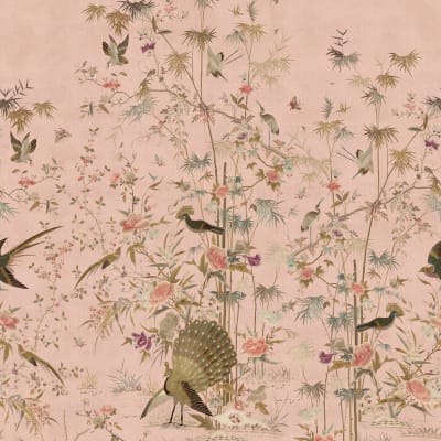 Chinoiserie Garden, Pink pattern image