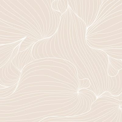 Plantain Lilies, Warm Beige pattern image