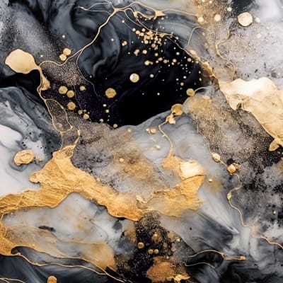 Marble Stream, Black pattern image