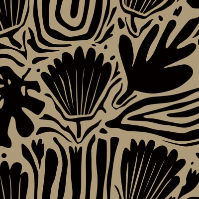 Abstract Blossoms, Brown pattern image