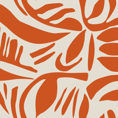Abstract Leafs, Terracotta pattern image