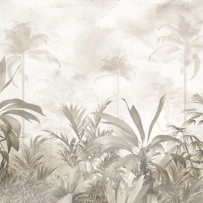 Soft Jungle, Beige pattern image