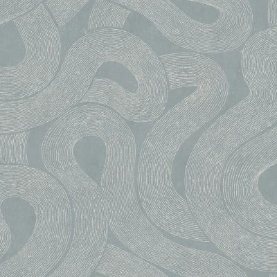 Zen Mural, Misty Blue pattern image