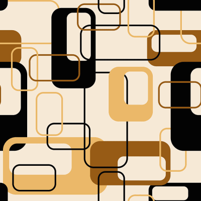 Retro Squares, Brown pattern image