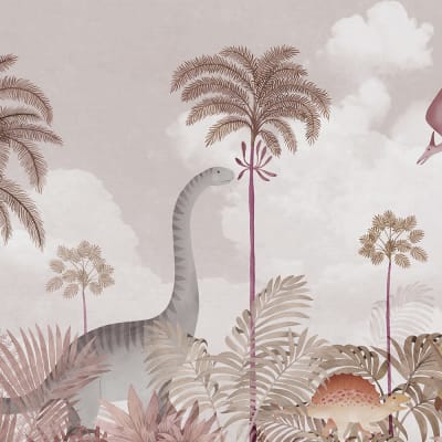 Dinosaur World, Pink pattern image