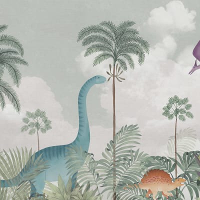 Dinosaur World, Light Green pattern image