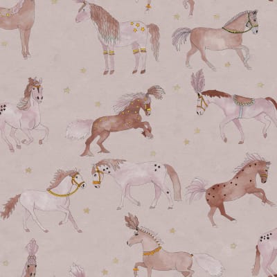 Circus Horses, Soft Pink pattern image
