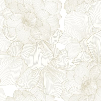 Bold Dahlia, Beige pattern image