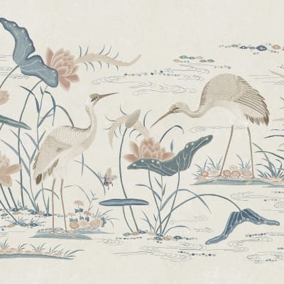 Seabirds, Misty Blue pattern image