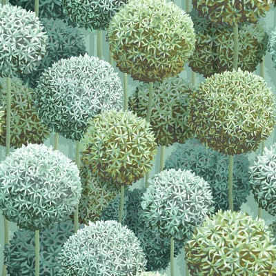 Elysian Flowers, Green pattern image