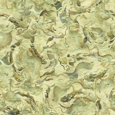 Atlantis Fish, Gold pattern image