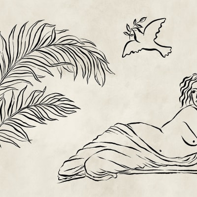 Antiquity, Black & White pattern image