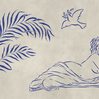 Antiquity, Blue pattern image