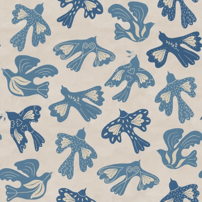 Dancing Wings, Light Blue pattern image