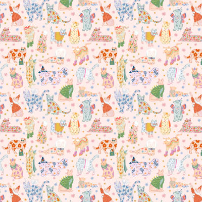 Meow Pink pattern image