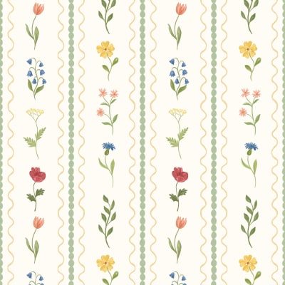 Wildflower Bobbin Green pattern image