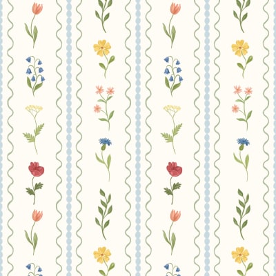 Wildflower Bobbin Blue pattern image