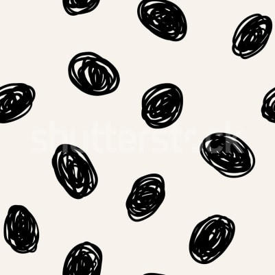 Doodle Dots, Black pattern image