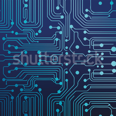 Circuit Board, Blue pattern image