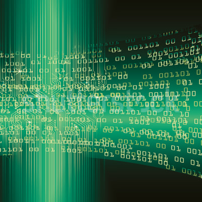 Code, Green pattern image