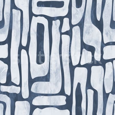 Aesthetic Shapes, Blue pattern image