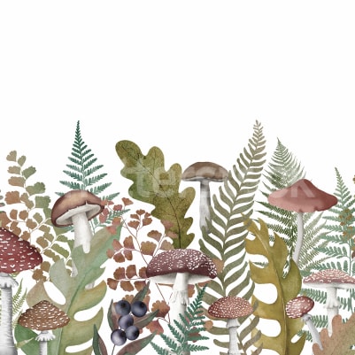 Autumn Meadow, Vintage pattern image