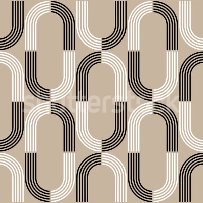 70s Retro, Beige pattern image