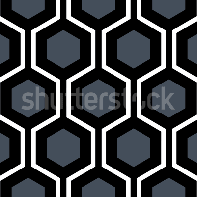 Bold Hexagon, Blue pattern image