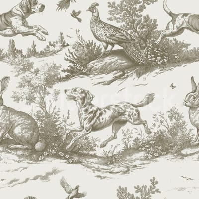 Countryside Tales, Cotswold Cream pattern image