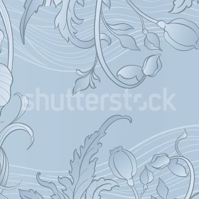 Grand Flora, Blue pattern image