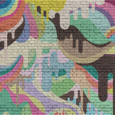 Dripping Rainbow pattern image
