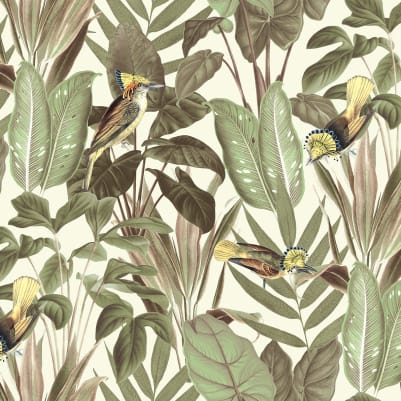 Birds of Paradise, Bright Dawn pattern image