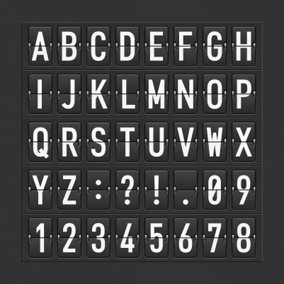 Departure Alphabet pattern image