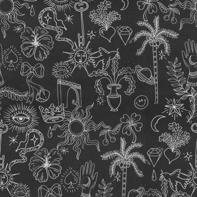 Doodle, Black pattern image