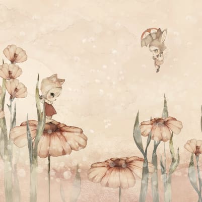 Bloomy Fields of Marion, Pink pattern image