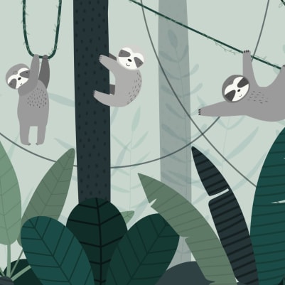 Sloth Green pattern image
