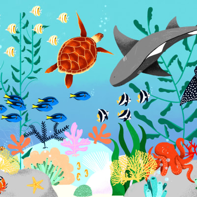 Diver pattern image