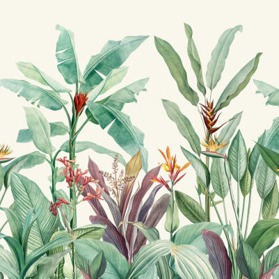 Redouté Green pattern image