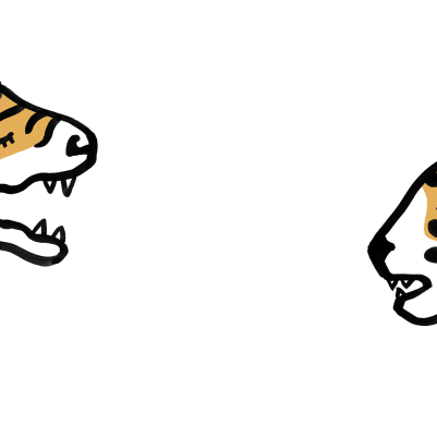 Cat Talk, White pattern image